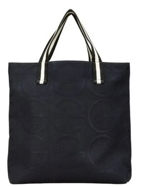 Gucci G Logo Tote Bag Black Canvas